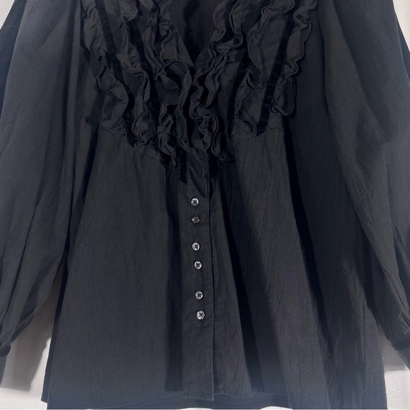 The Great Tuxedo Black Button Up Blouse - Picture 5 of 8
